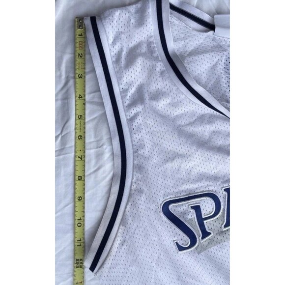 Vintage Spalding White Basketball Jersey Men’s Size Large Activewear - Picture 9 of 15